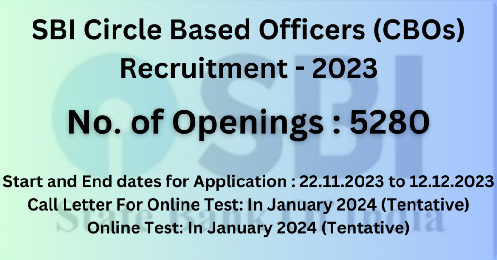 SBI Circle Based Officers