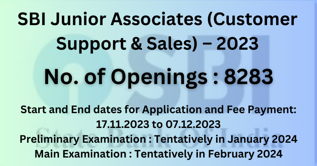 SBI Junior Associates