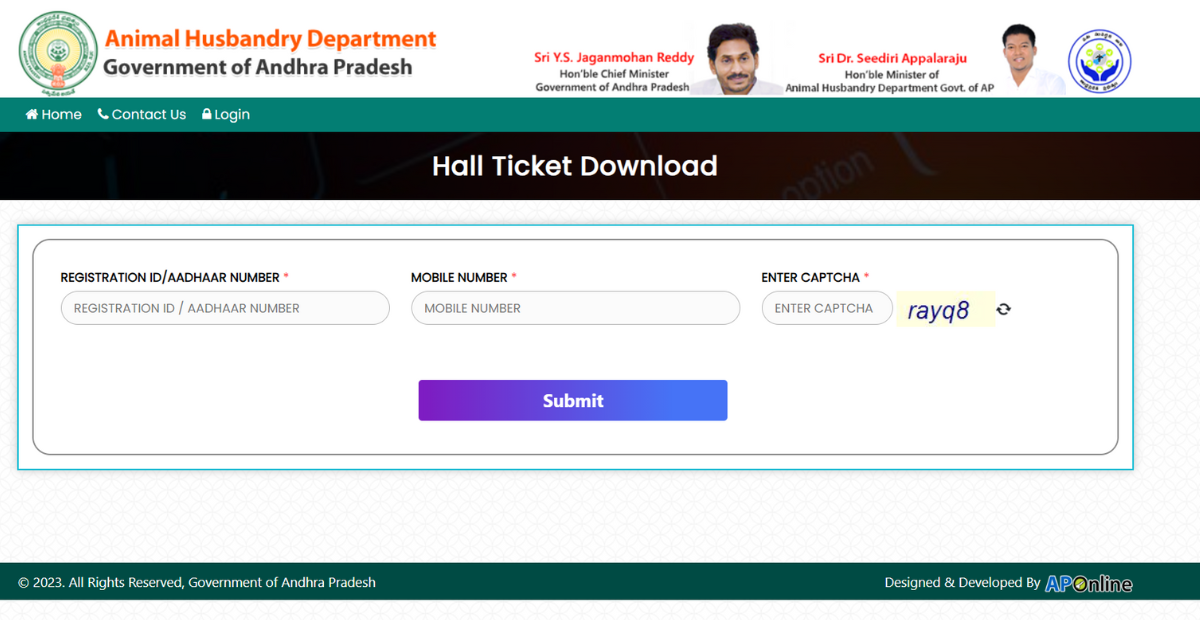 AP Animal Husbandry Assistant Hall Tickets 2023 Released! 1 AP Animal Husbandry Assistant Hall Tickets 2023 Released!