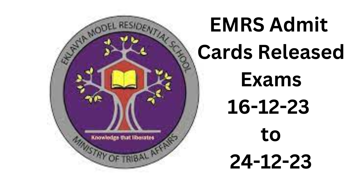 EMRS Admit Cards Released! When is the Exam? 1 EMRS Admit Cards Released! When is the Exam?