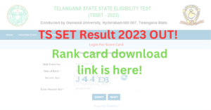 TS SET Result 2023