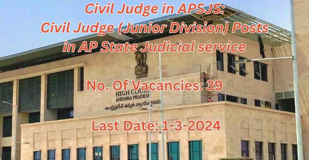 Civil Judge in APSJS