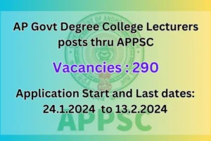 Degree College Lecturers