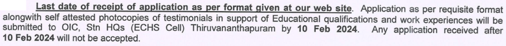 ECHS Recruitment: 139 Medical and Non-Medical Posts in Ex-Servicemen Contributory Health Scheme 2 image 6
