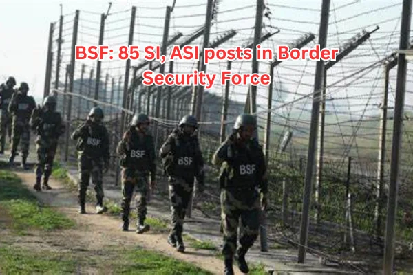 BSF: 85 SI, ASI posts in Border Security Force – these qualifications required..